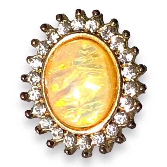 Vintage faux opal earrings - Picture 4 of 5